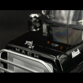 Set of Truck Mack RL 700L 1974 Black Convoy + Rubber Duck Figurine 1/18 Road Kings