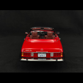 Set of Mercedes 450 SL R107 1985 Red US Version + Bobby Ewing Dallas Figurine 1/12 KK Scale