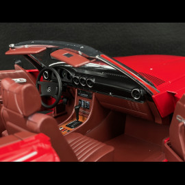 Set of Mercedes 450 SL R107 1985 Red US Version + Bobby Ewing Dallas Figurine 1/12 KK Scale