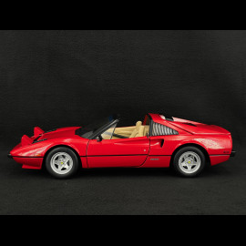 Set von Ferrari 308 GTS Quattrovalvole 1982 Rot US Version + Thomas Magnum Figur 1/12 KK Scale