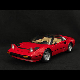 Set von Ferrari 308 GTS Quattrovalvole 1982 Rot US Version + Thomas Magnum Figur 1/12 KK Scale