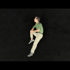 Set von Ferrari 308 GTS Quattrovalvole 1982 Rot US Version + Thomas Magnum Figur 1/12 KK Scale