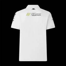 Peugeot Sport Zip-Neck Polo Shirt 2025 White Kappa 37231KW - Men's