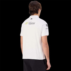 Peugeot Sport Poloshirt mit Reißverschluss am Kragen 2025 Weiß Kappa 37231KW – Herren