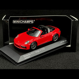 Porsche 911 Targa 4 GTS Typ 992 2022 Indischrot 1/43 Minichamps 410061060