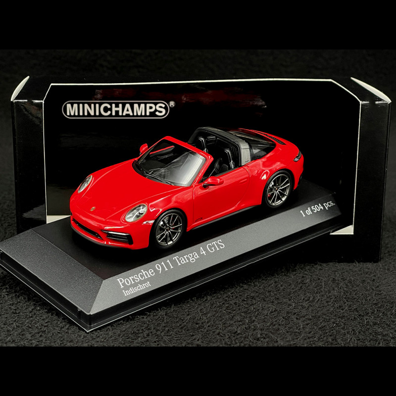 Porsche 911 Targa 4 GTS Typ 992 2022 Indischrot 1/43 Minichamps 410061060