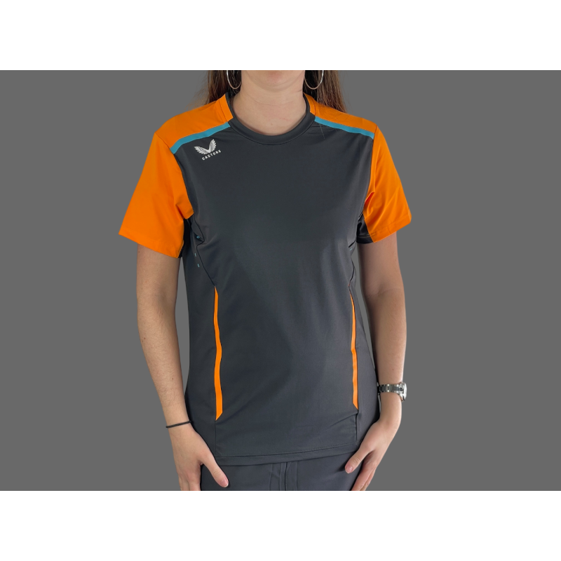 McLaren F1 Team T-shirt Norris Piastri Exclusive Team Phantom / Papaya Orange TF4717-217 - Women's