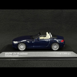BMW Z4 Roadster 2009 Deep Blue Metallic 1/43 Minichamps 431028130