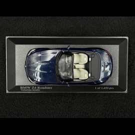 BMW Z4 Roadster 2009 Tiefseeblau Metallic 1/43 Minichamps 431028130