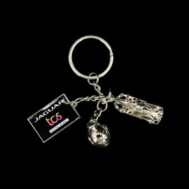 Jaguar TCS Racing Keychain Formula E 3-Piece Silver Jaguar 701223295
