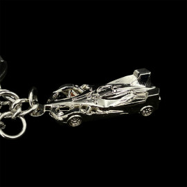 Jaguar TCS Racing Keychain Formula E 3-Piece Silver Jaguar 701223295