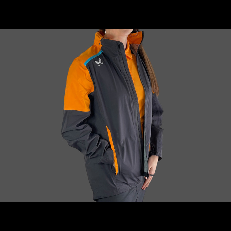 McLaren F1 Team Waterproof Jacket Norris Piastri Exclusive Team Phantom / Papaya Orange TF4709-217 - Women's
