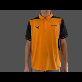 McLaren F1 Team Poloshirt Schlicht Lando Norris n° 4 Orange Papaya / Phantom TM0457LN - Herren