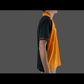 McLaren F1 Team Poloshirt Schlicht Lando Norris n° 4 Orange Papaya / Phantom TM0457LN - Herren