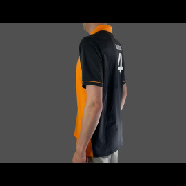 McLaren F1 Team Polo Shirt Plain Lando Norris n° 4 Orange Papaya / Phantom TM0457LN - Men's