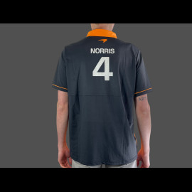 McLaren F1 Team Polo Shirt Plain Lando Norris n° 4 Orange Papaya / Phantom TM0457LN - Men's