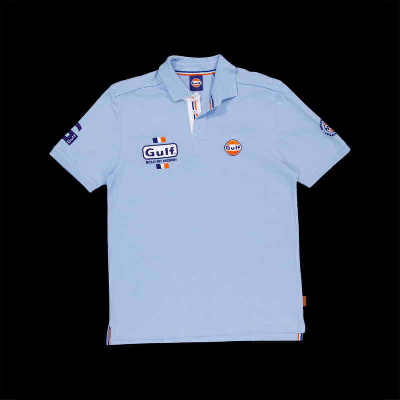 Gulf Bold Classics Poloshirt Hellblau GU261POM01-125 - Herren