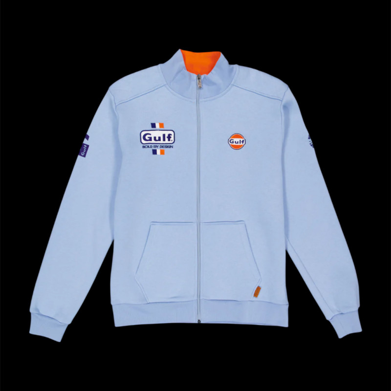 Gulf Bold Classics Zip-Up Jacket Light Blue GU261SSM01-125 - Men's