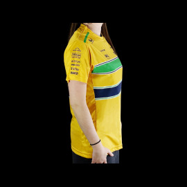 McLaren T-Shirt F1 Team Ayrton Senna GP Monaco Gelb TM10678 – Damen