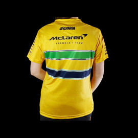 McLaren T-Shirt F1 Team Ayrton Senna GP Monaco Gelb TM10678 – Damen