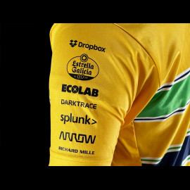 McLaren T-Shirt F1 Team Ayrton Senna Monaco GP Yellow TM10678 - Women's