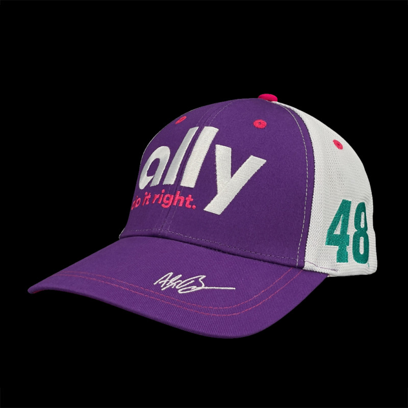 Alex Bowman n° 48 Trucker-Kappe Hendrick Motorsports NASCAR Ally Team Lila / Weiß TU9135-050