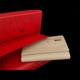 Ferrari Wallet Beige Leather 13053RCP0