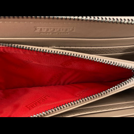 Ferrari Wallet / Purse Beige Leather 13056RCP0