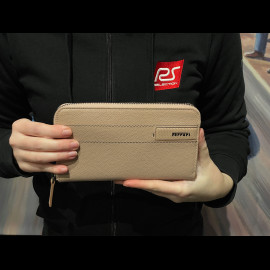 Ferrari Geldbörse Beige Leder 13056RCP0