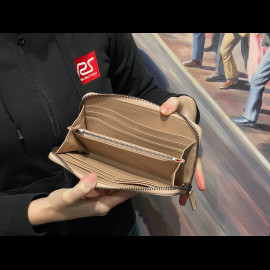 Ferrari Wallet / Purse Beige Leather 13056RCP0