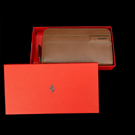 Ferrari Wallet / Purse Brown Leather 13056BRW0