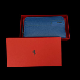 Ferrari Wallet / Purse Blue Leather 13056BLU0