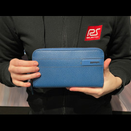 Ferrari Wallet / Purse Blue Leather 13056BLU0