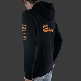 McLaren F1 Team Hoodie 2024 World Champion Norris Piastri Black TU14332-010 - Unisex