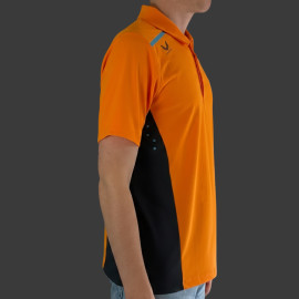 McLaren F1 Team Poloshirt Norris Piastri Exklusiv Rennstall Papaya Orange / Phantom TM4716-076 - Herren