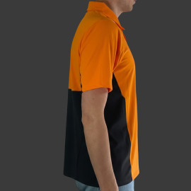 McLaren F1 Team Polo Shirt Norris Piastri Exclusive Team Papaya Orange / Phantom TM4716-076 - Men's