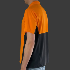 McLaren F1 Team Poloshirt Norris Piastri Exklusiv Rennstall Papaya Orange / Phantom TM4716-076 - Herren