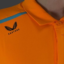 McLaren F1 Team Polo Shirt Norris Piastri Exclusive Team Papaya Orange / Phantom TM4716-076 - Men's