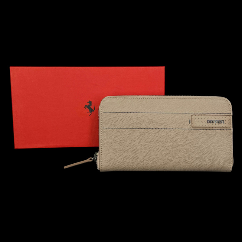 Ferrari Wallet / Purse Beige Leather 13056RCP0