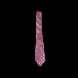Ferrari Tie with Weight in Silk Burgundy L0317RED0
