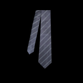 Ferrari Tie in Silk Striped Navy Blue L0313FXA0