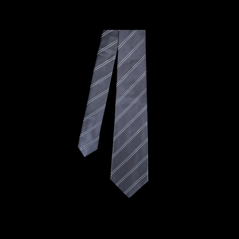 Ferrari Tie in Silk Striped Navy Blue L0313FXA0