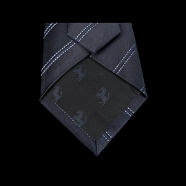 Ferrari Tie in Silk Striped Navy Blue L0313FXA0