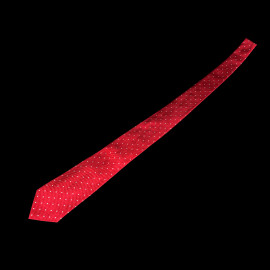 Ferrari Krawatte mit Punkten aus Seide Rot L0316RED0