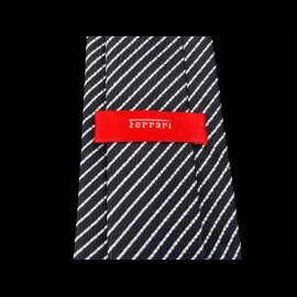 Ferrari Tie in Silk Striped Navy Blue L0314BLU0