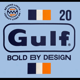 Gulf Bold Classics T-Shirt Hellblau GU261TSM02-125 - Herren