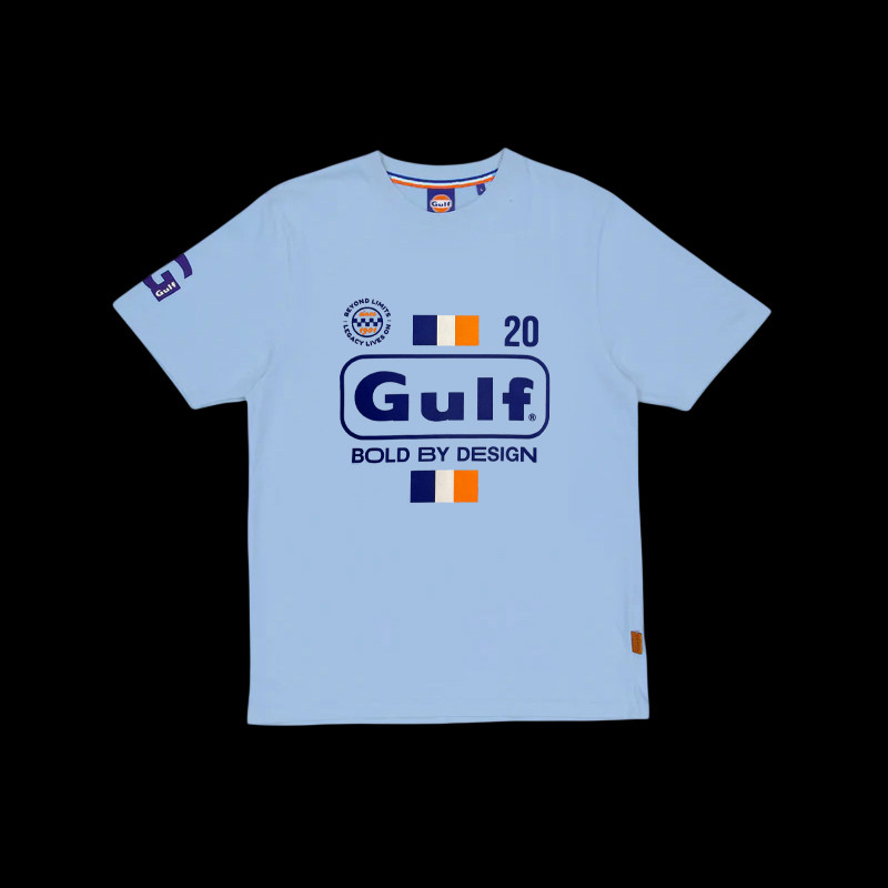 Gulf Bold Classics T-Shirt Hellblau GU261TSM02-125 - Herren