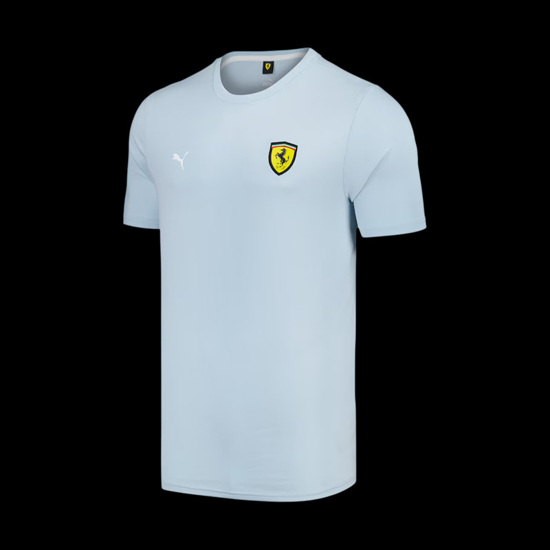 Ferrari T-shirt Günstige Fast Place F1 Team Leclerc / Hamilton Puma Hellblau 701231833-001 - unisex
