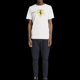 Ferrari T-Shirt Günstige F1 Team Leclerc / Hamilton Puma Weiß 701231832-002 - unisex