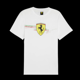 Ferrari T-Shirt Günstige F1 Team Leclerc / Hamilton Puma Weiß 701231832-002 - unisex